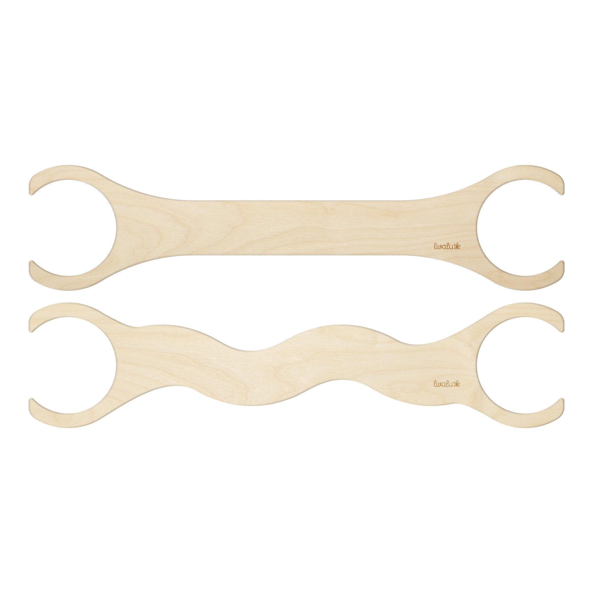 Spielbrett & Balancierbrett Set (120 cm) von livalu für deine Stapelsteine